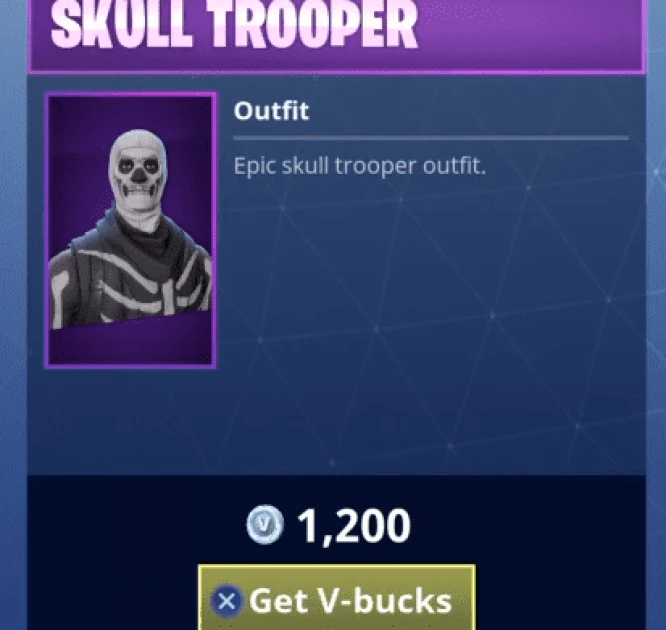 Skull Trooper Skin